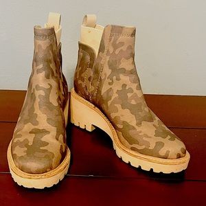 Dolce Vita Camo Ankle Boots